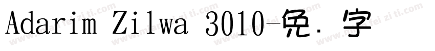 Adarim Zilwa 3010字体转换